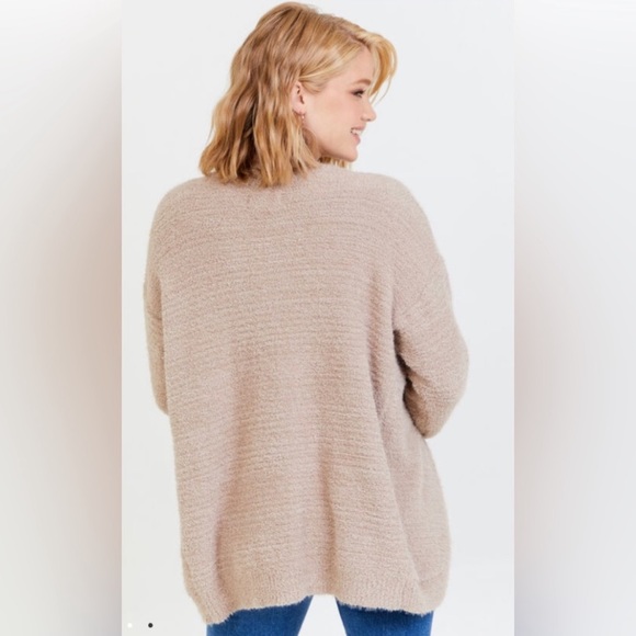 Altar’d State cozy open front cardigan | long fuzzy cardigan size M - Picture 3 of 10